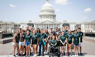 Group of students on iGovern field trip