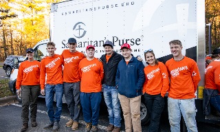 Team cleaning up after hurricane in North Carolina